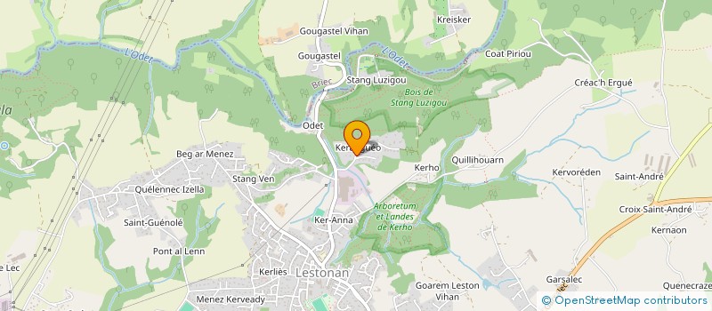 localisation de l'entreprise ALAN TAXI ODET  ERGUE-GABERIC