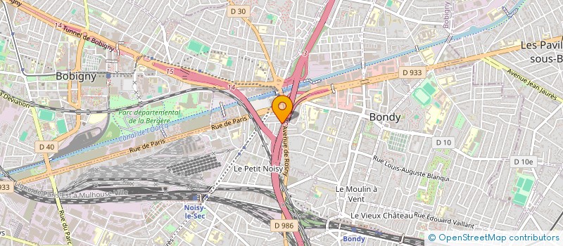 localisation de l'entreprise ALANDRIVE à NOISY-LE-SEC