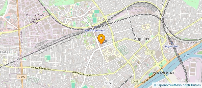 localisation de l'entreprise ALANE TAXI  ARGENTEUIL