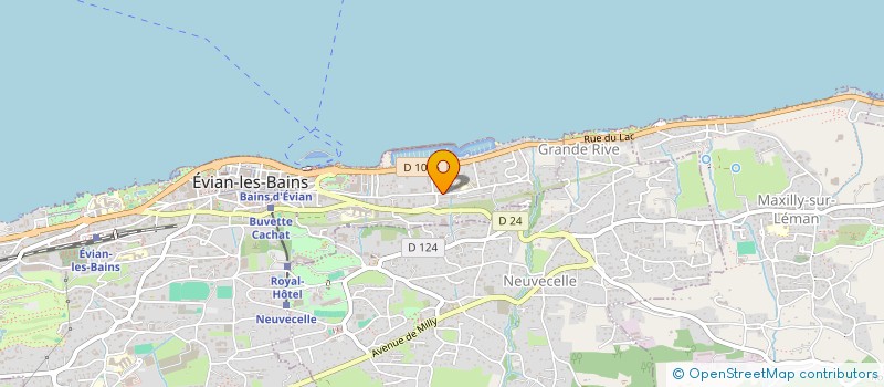 localisation de l'entreprise ALANGEL 2  EVIAN-LES-BAINS