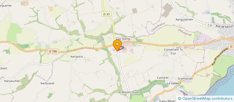 localisation de l'entreprise ALANIC MARBRERIE  PLEUDANIEL