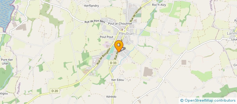 localisation de l'entreprise ALANIC TAXIS AMBULANCES DE LA PRESQU'ILE à PLEUBIAN