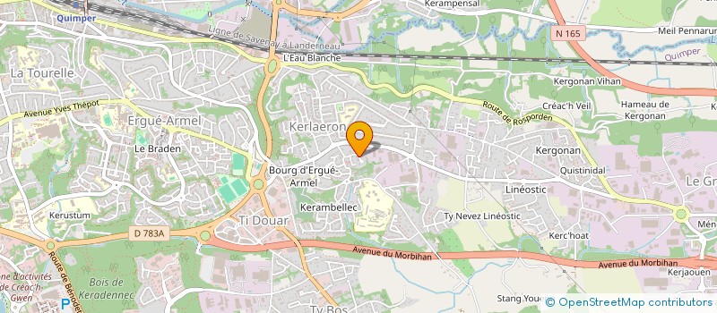 localisation de l'entreprise ALANISA  QUIMPER