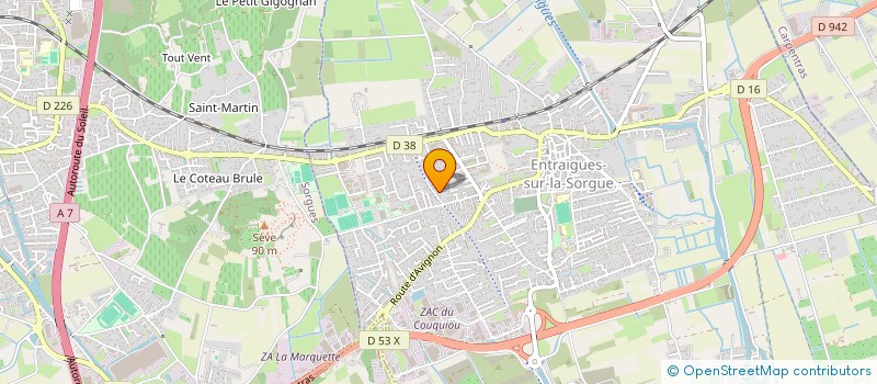 localisation de l'entreprise ALANSY  ENTRAIGUES-SUR-LA-SORGUE