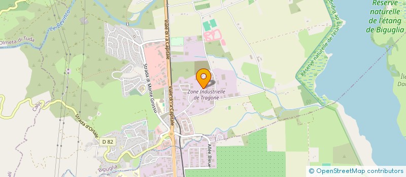 localisation de l'entreprise ALANTO  BIGUGLIA