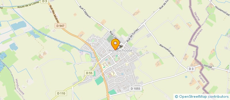 localisation de l'entreprise ALANXA  HONDSCHOOTE