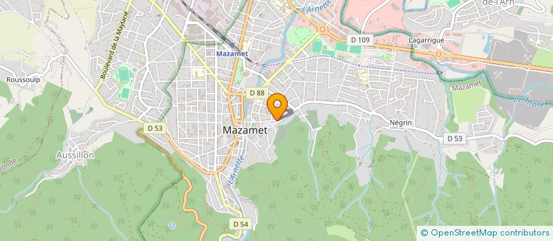 localisation de l'entreprise ALAO  MAZAMET