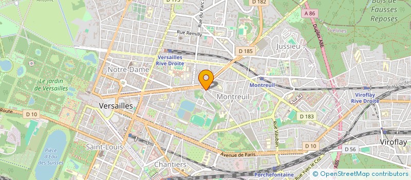 localisation de l'entreprise ALAOU à VERSAILLES
