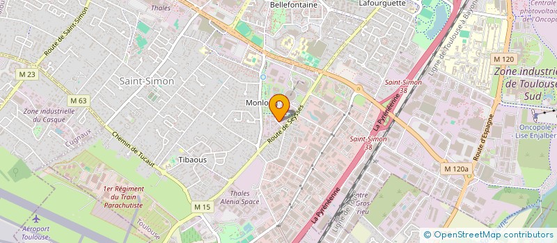 localisation de l'entreprise ALARES INVEST  TOULOUSE