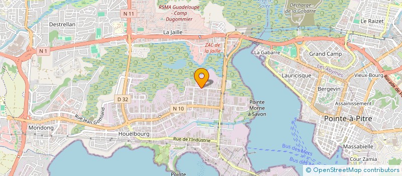 localisation de l'entreprise ALARM'ELEC  BAIE-MAHAULT