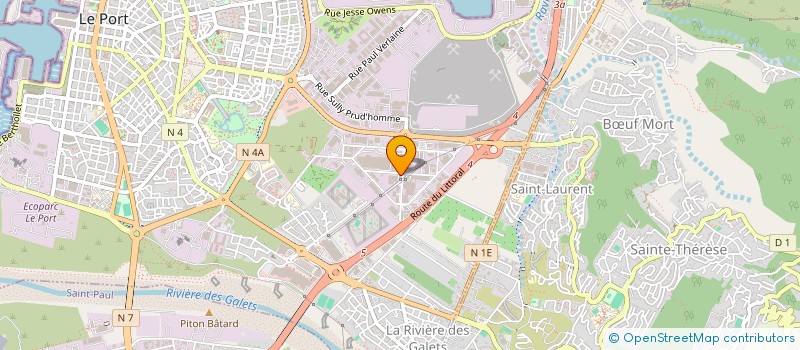 localisation de l'entreprise ALARME 974  LE PORT