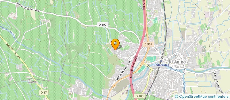 localisation de l'entreprise ALARME A T I  BEDARRIDES