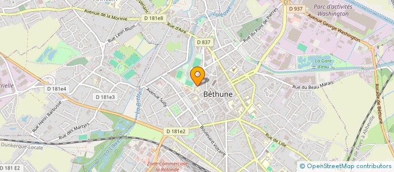 localisation de l'entreprise ALARME ASSISTANCE à BETHUNE