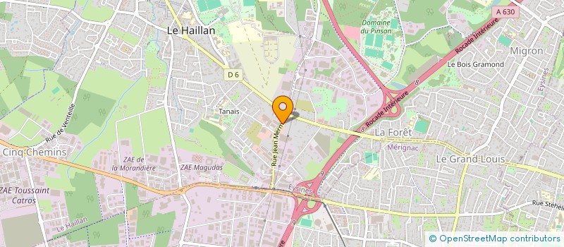 localisation de l'entreprise ALARME ASSISTANCE AQUITAINE  EYSINES