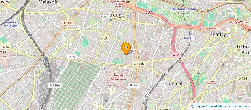 localisation de l'entreprise ALARME BLINDAGE ASSISTANCE SECURITE à MONTROUGE