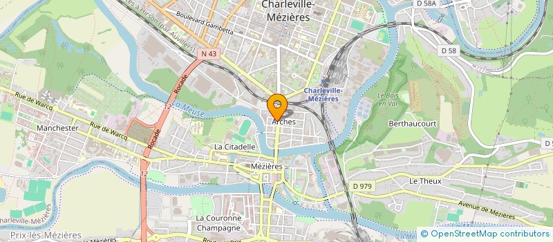 localisation de l'entreprise ALARME BMV à CHARLEVILLE-MEZIERES