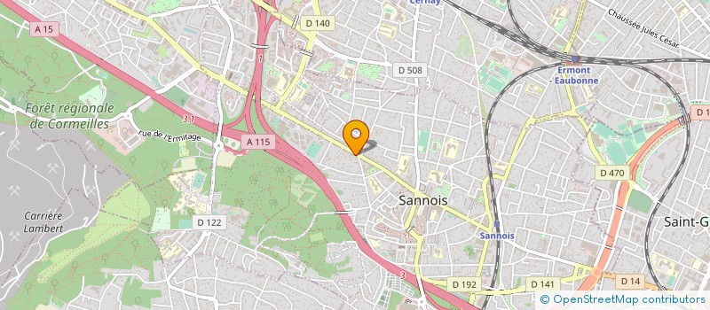 localisation de l'entreprise ALARME DETECTION INCENDIE VIDEO ACCES à SANNOIS