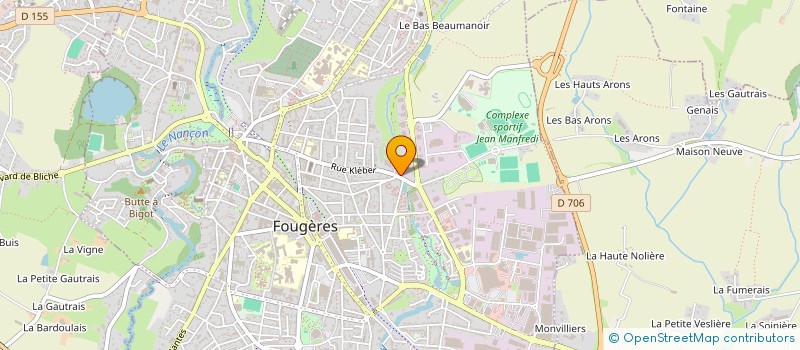 localisation de l'entreprise ALARME ELECTRICITE TROPEE à FOUGERES