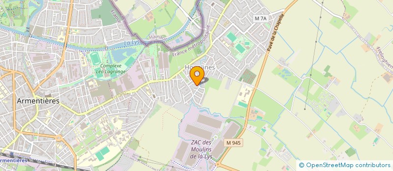 localisation de l'entreprise ALARME FLANDRES SERVICES  HOUPLINES