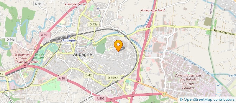localisation de l'entreprise ALARME INTERVENTION SURETE à AUBAGNE
