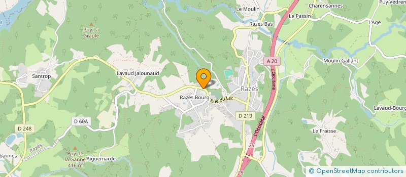 localisation de l'entreprise ALARME LIMOUSIN INSTALLATION MAINTENANCE à RAZES