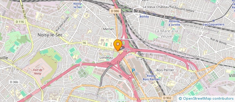 localisation de l'entreprise ALARME MAJOR à ROSNY-SOUS-BOIS