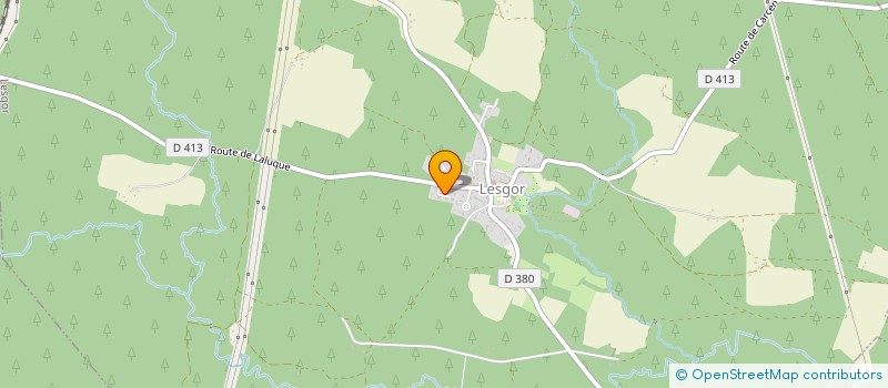 localisation de l'entreprise ALARME SECUR'LANDES  LESGOR