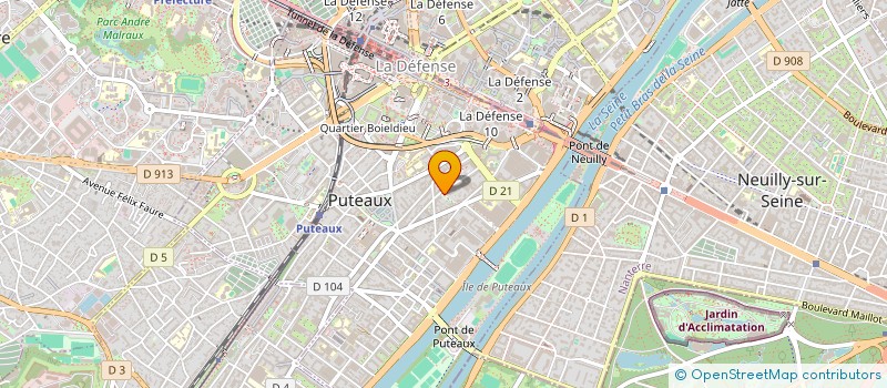localisation de l'entreprise ALARME SECURITE TRANSMISSION à PUTEAUX