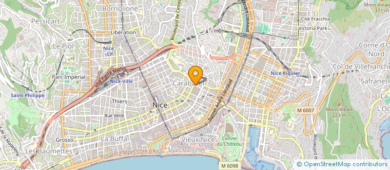 localisation de l'entreprise ALARME SERVICES PAIARDINI à NICE