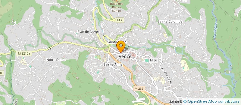 localisation de l'entreprise ALARME & TELEPHONIE VENCOISE à VENCE
