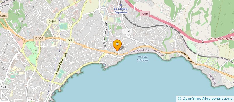 localisation de l'entreprise ALARME VEILLE PROTECTION SERVICE à LA CIOTAT