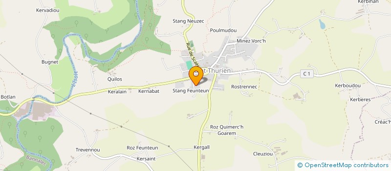 localisation de l'entreprise ALARME VIDEO SECURITE BRETAGNE  SAINT-THURIEN