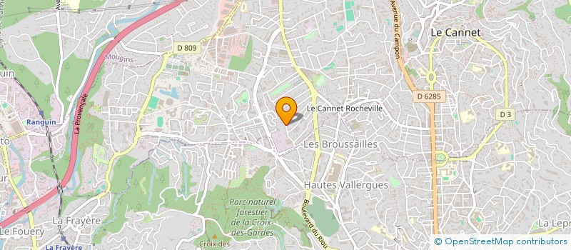 localisation de l'entreprise ALARMES ELECTRICITE CANNES AZUR à LE CANNET