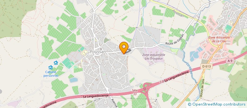 localisation de l'entreprise ALARMES ELECTRICITE CONSEIL  POUSSAN