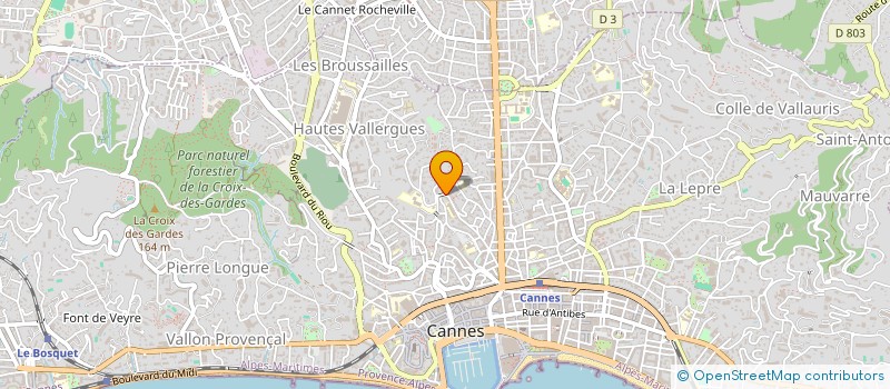 localisation de l'entreprise ALARMES ELECTRONIQUES CANNOISES à CANNES