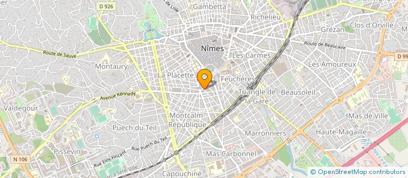 localisation de l'entreprise ALARMES SECURITE PROTECTION A.S.P  NIMES