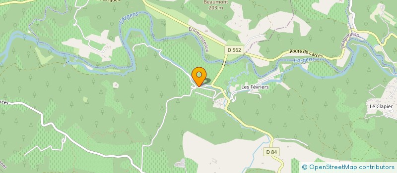 localisation de l'entreprise ALARNO SCI  LE THORONET