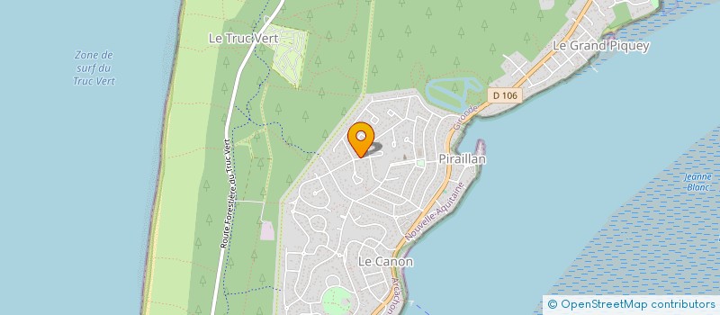 localisation de l'entreprise ALARYCORP  LEGE-CAP-FERRET