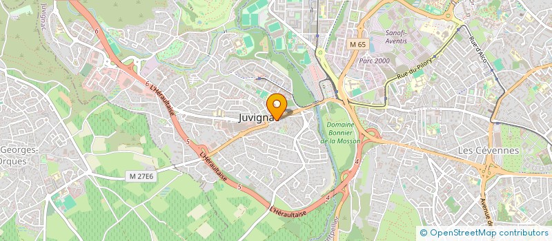 localisation de l'entreprise ALAS  JUVIGNAC
