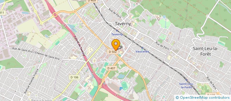 localisation de l'entreprise ALAS VOYAGES à TAVERNY