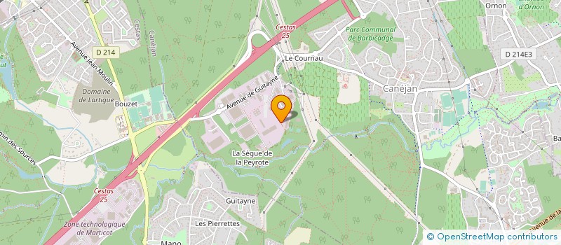 localisation de l'entreprise ALASER à CANEJAN