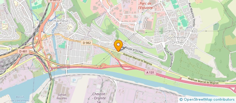 localisation de l'entreprise ALATA  GONFREVILLE-L'ORCHER