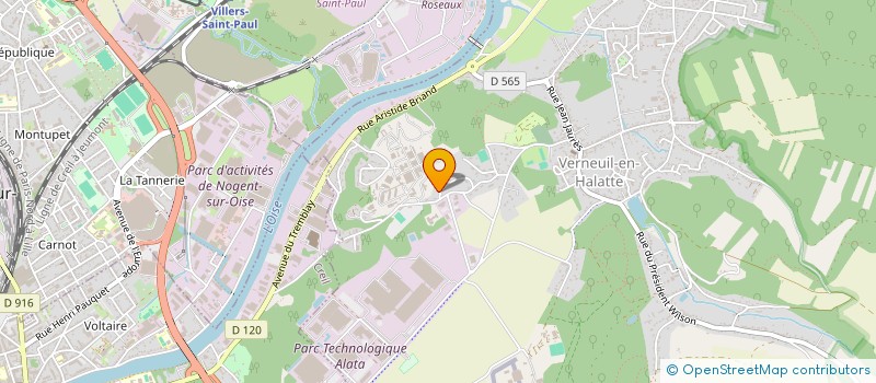 localisation de l'entreprise ALATA EXPERTISE COMPTABLE à VERNEUIL-EN-HALATTE