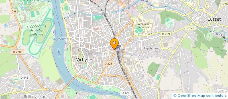 localisation de l'entreprise ALATERRE à VICHY