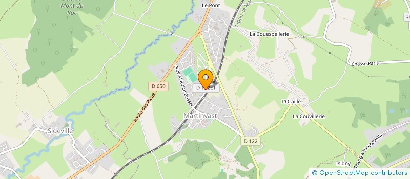 localisation de l'entreprise ALATERRE ZINGUERIE  MARTINVAST