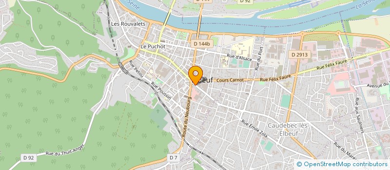 localisation de l'entreprise ALAU DOM ENTREPRISES à ELBEUF