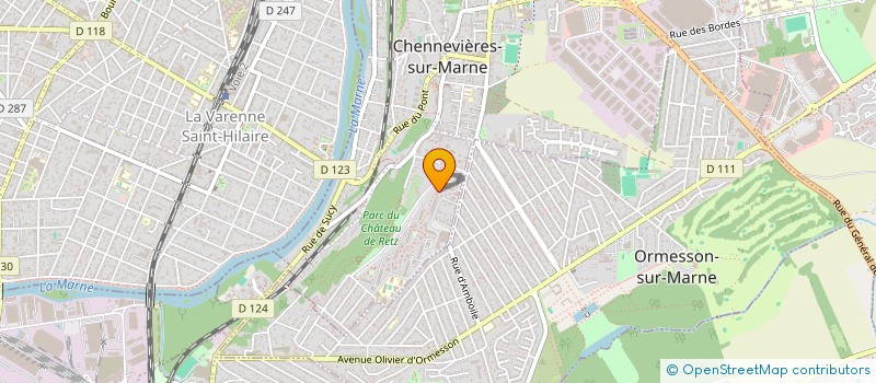 localisation de l'entreprise ALAU MIROITIER à CHENNEVIERES-SUR-MARNE