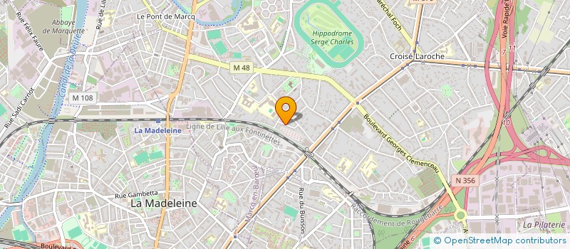 localisation de l'entreprise ALAUDA à MARCQ-EN-BARŒUL