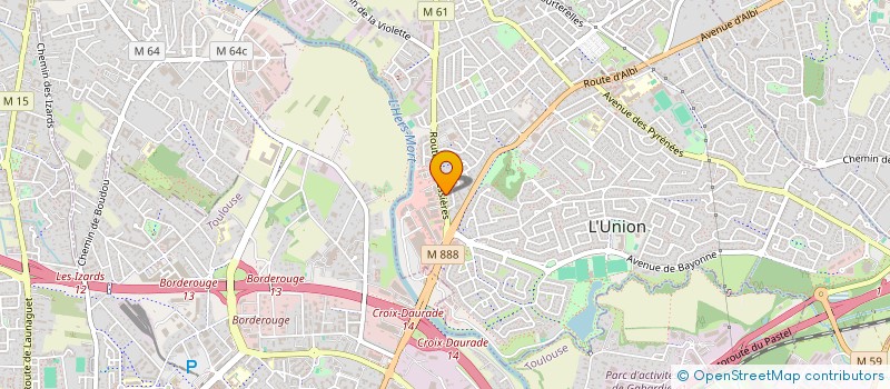 localisation de l'entreprise ALAUGA à L'UNION