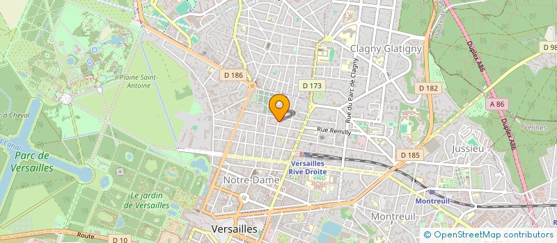 localisation de l'entreprise ALAURA CONSULTING à VERSAILLES